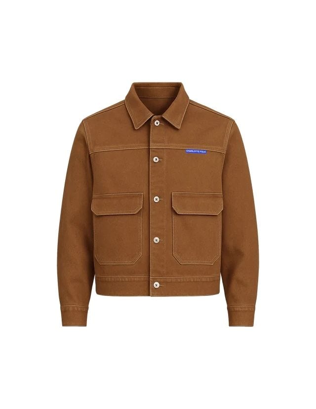 Campus Club Denim Jacket, P4995, CHARLOTTE FOLK, charlottefolk.co